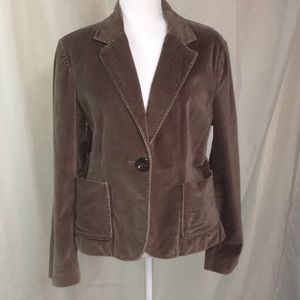 Gap soft tan blazer with front pockets size 16